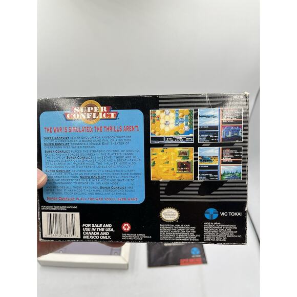 Super Conflict Complete In Box with Manual Super Nintendo - Picture 11 of 16